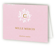 Vintage Monogram Birth Announcements Thank You Cards