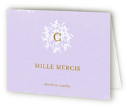 Vintage Monogram Birth Announcements Thank You Cards