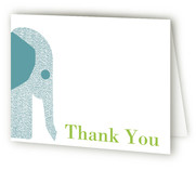 Wee Tweed Elephant Birth Announcements Thank You Cards
