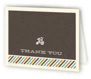 Retro Tricycle Birth Announcements Thank You Cards