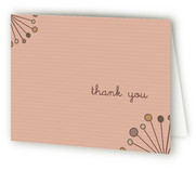 Deco Sunburst Birth Announcements Thank You Cards