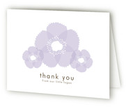 Soft Petals Birth Announcements Thank You Cards