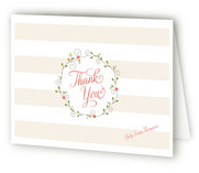 Pixie Wreath Birth Announcements Thank You Cards