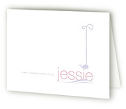 modern splash Birth Announcements Thank You Cards