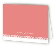 Sweet Lace Birth Announcements Thank You Cards