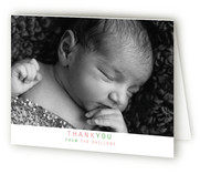Three in a Row Birth Announcements Thank You Cards