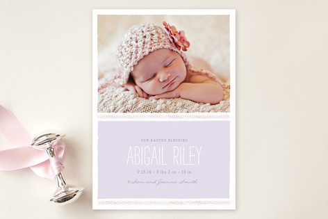 Dainty Birth Announcements