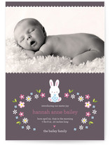 Bunny Baby Birth Announcements