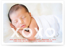 Hearts and Kisses Birth Announcements
