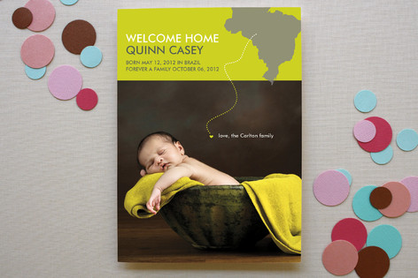 Welcome Home Adoption Birth Announcements