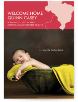 Welcome Home Adoption Birth Announcements