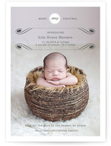 Luxe Flourish Birth Announcements
