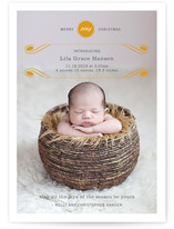Luxe Flourish Birth Announcements