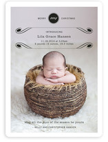 Luxe Flourish Birth Announcements