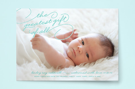 Greatest Gift Birth Announcements