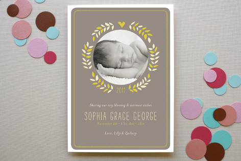 Sweet Wreath Birth Announcements
