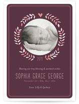 Sweet Wreath Birth Announcements