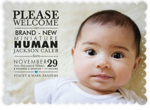 Mini Human Birth Announcements