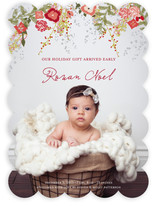 Fleur de Noel Birth Announcements