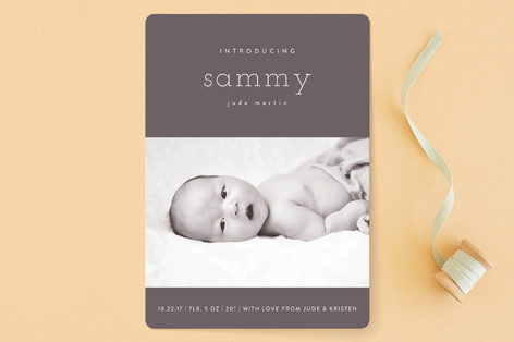 Bebe Chic Birth Announcements