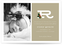 Holly + Alphabet Baby Birth Announcements