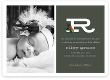 Holly + Alphabet Baby Birth Announcements