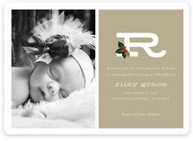Holly + Alphabet Baby Birth Announcements