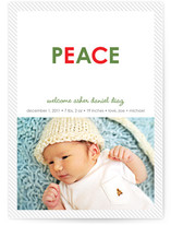 Peaceful Baby Birth Announcements