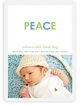 Peaceful Baby Birth Announcements