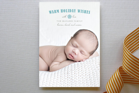 Peaceful Wishes Baby Birth Announcements
