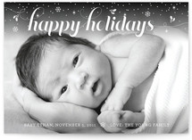 Snow Fall Birth Announcements