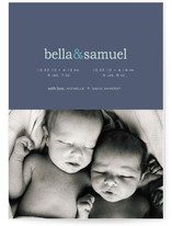 Pop of Color Birth Announcements