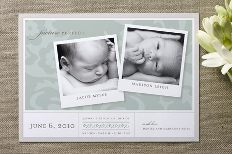 Picture Perfect Birth Announcements