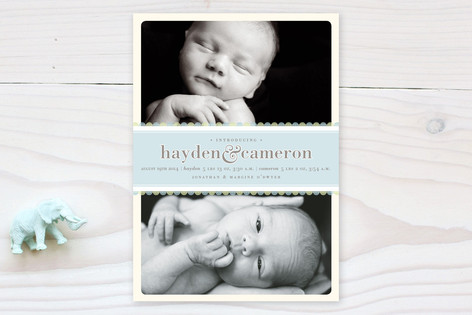 Sweet Scallop Birth Announcements