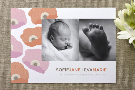 Pop Anemone Birth Announcements