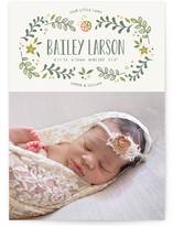 Sweet Little Ladybug Birth Announcements