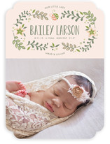 Sweet Little Ladybug Birth Announcements