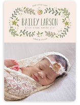 Sweet Little Ladybug Birth Announcements