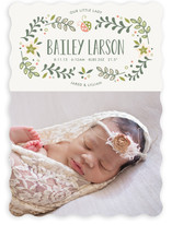 Sweet Little Ladybug Birth Announcements