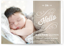 Heirloom Scroll Birth Announcements