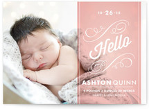 Heirloom Scroll Birth Announcements
