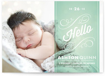 Heirloom Scroll Birth Announcements