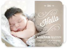 Heirloom Scroll Birth Announcements