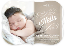 Heirloom Scroll Birth Announcements