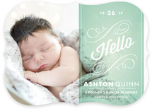 Heirloom Scroll Birth Announcements