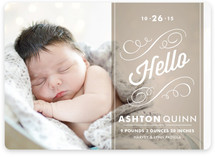 Heirloom Scroll Birth Announcements
