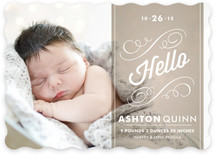 Heirloom Scroll Birth Announcements