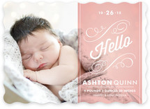 Heirloom Scroll Birth Announcements