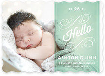 Heirloom Scroll Birth Announcements
