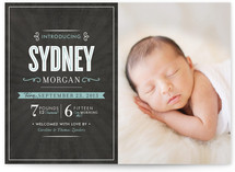 Sophistication Birth Announcements